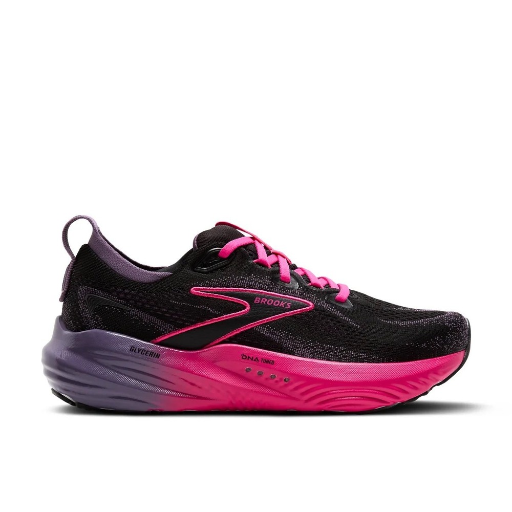 Brooks Womens Glycerin 22 Shoes Black Montana Fuschia NWB Size 6